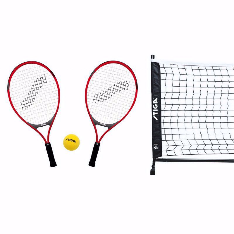 Set di pali con rete convertibile per minitennis e badminton [Spedizione 1  giorno disponibile]