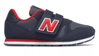 SCARPA DA BAMBINO GS NEW BALANCE 373 A STRAPPO BLU ROSSO