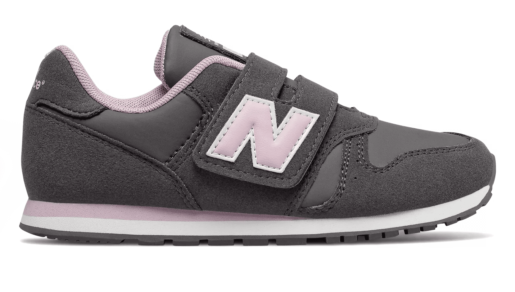 SCARPA DA BAMBINA GS NEW BALANCE 373 A STRAPPO GRIGIO ROSA - Tecnica Sport