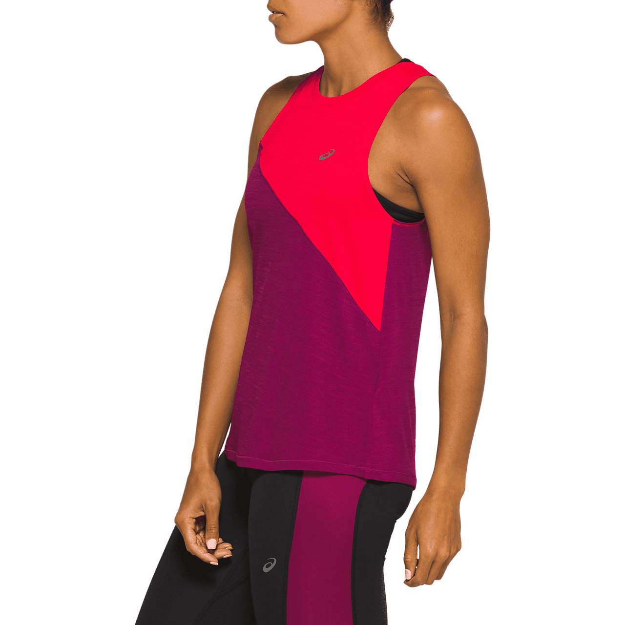 felpa asics rossa donna