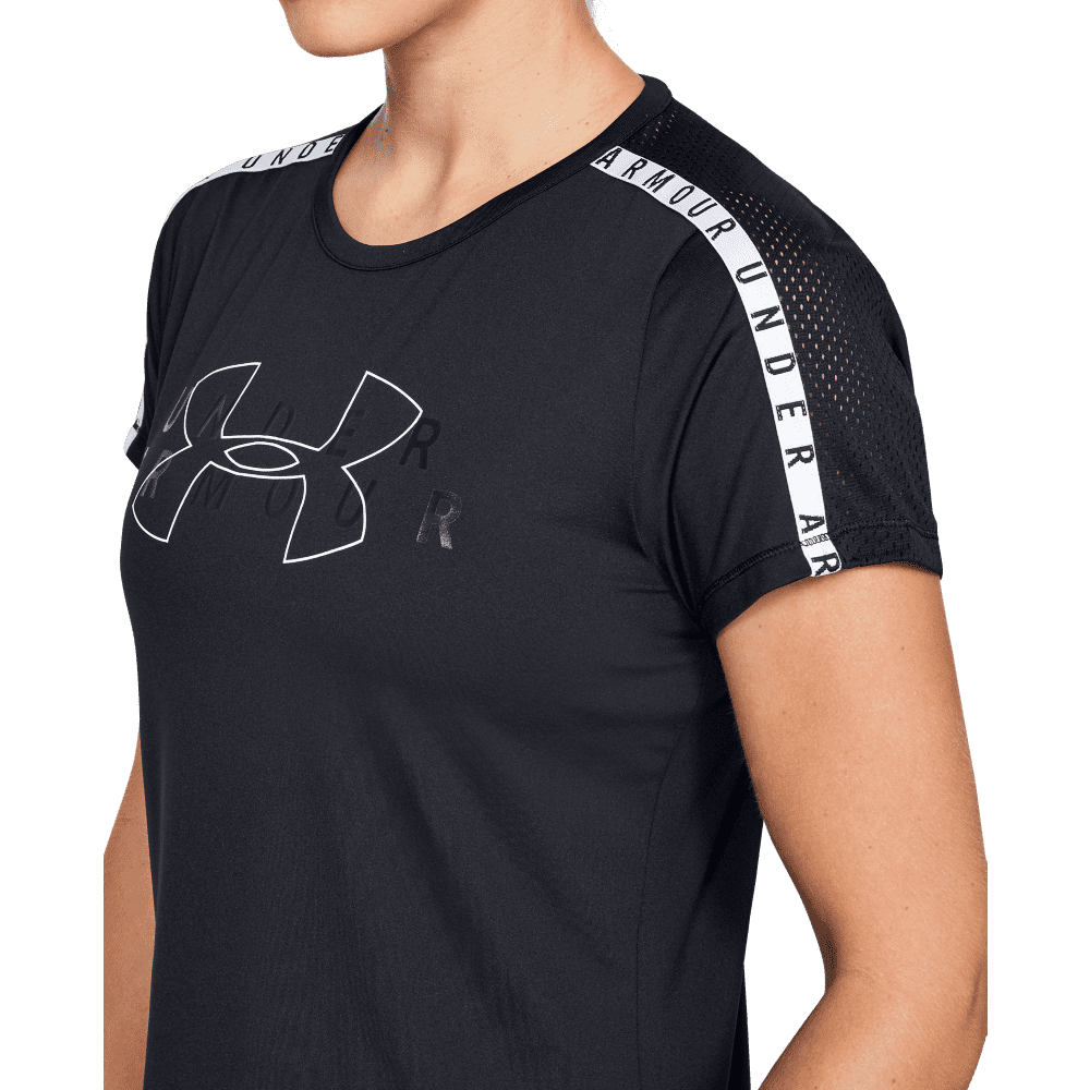 tuta under armour nera arancione