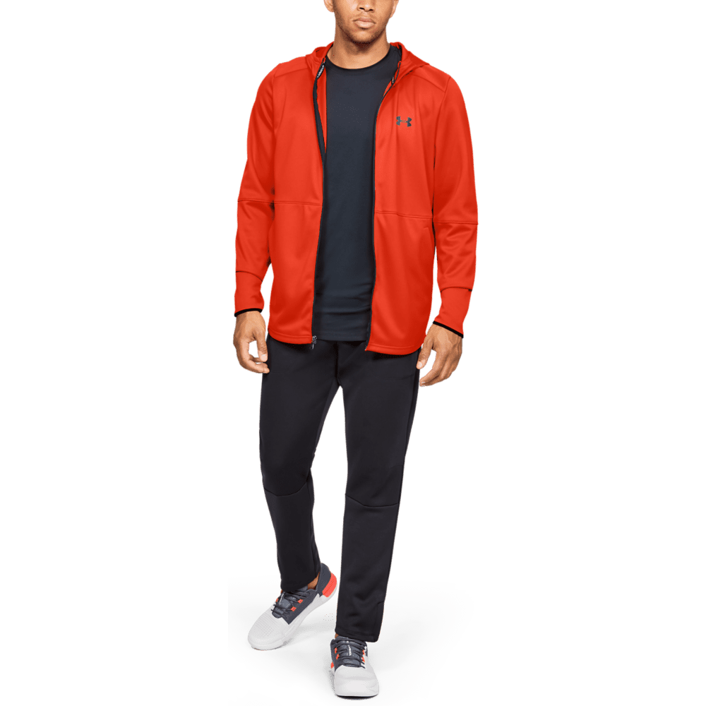 felpa mizuno uomo zip rossa