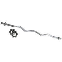 BILANCIERE CURL CROMATO TOORX 120 CM. CHIUSURA A VITE Ø MM.25