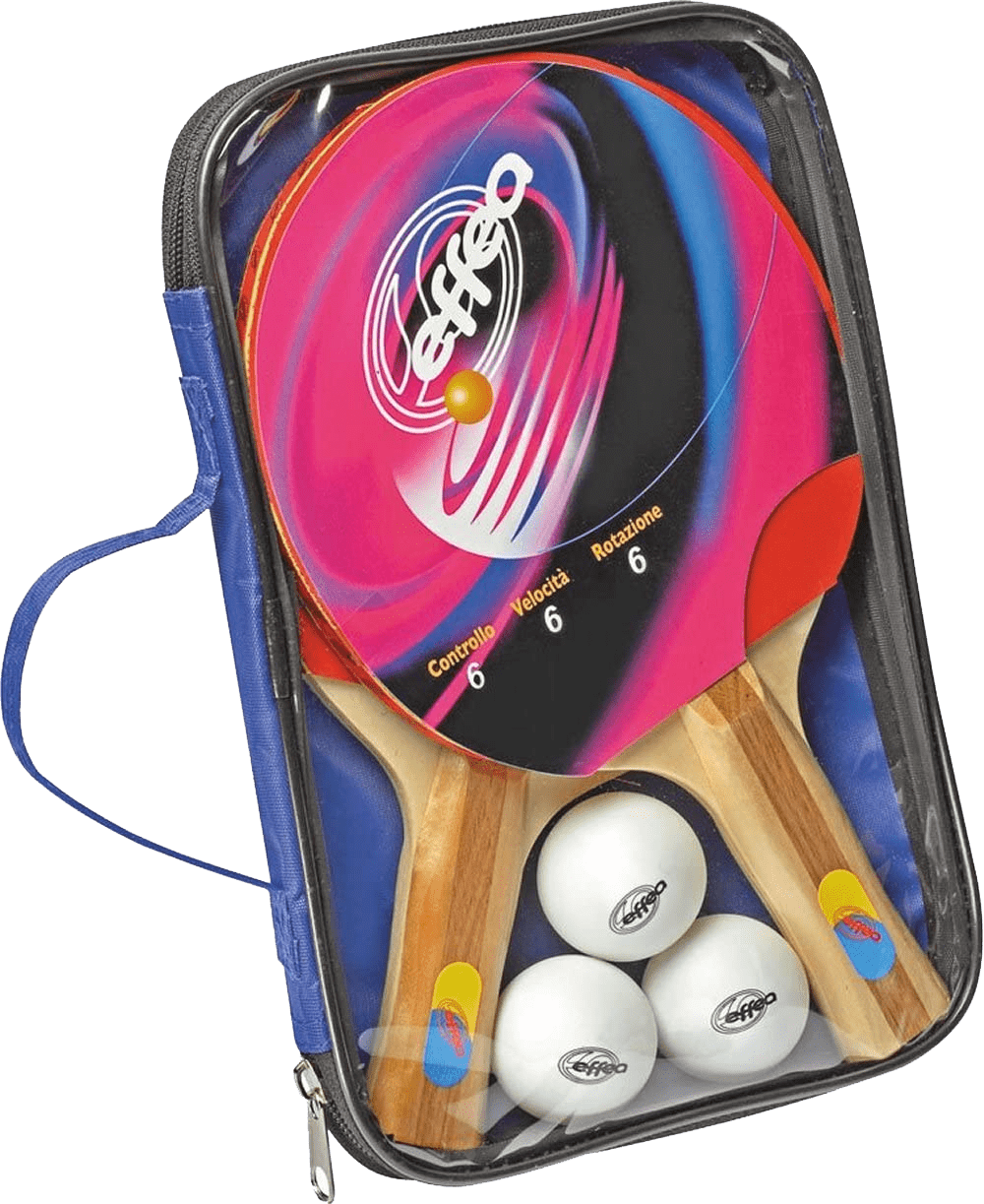 SET DA PING PONG EFFEA 2 RACCHETTE 3 PALLINE - Tecnica Sport