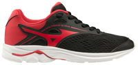 SCARPA DA CORSA DA BAMBINO MIZUNO WAVE RIDER NERA ROSSA