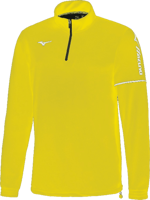 MAGLIA UNISEX MANICA LUNGA MIZUNO TEAM SENDAI TRAINING TOP GIALLO FLUO