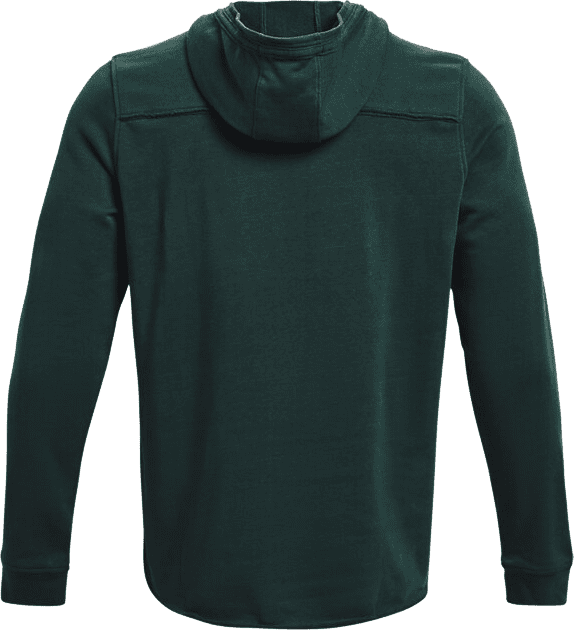 FELPA CON CAPPUCCIO UOMO UNDER ARMOUR PROJECT ROCK VERDE SCURO CON DISEGNO  FRONTALE