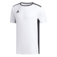 T-SHIRT MANICA CORTA TENNIS UOMO ADIDAS ENTRADA BIANCA CON STRISCE NERE