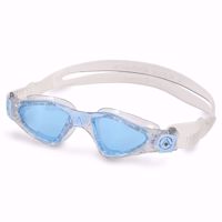 OCCHIALINI DA NUOTO AQUASPHERE KAYENNE SMALL TRASPARENTI CON LENTI AZZURRE