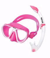 SET MASCHERA E TUBO SEAC SUB SET BIS BELLA ROSA