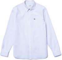 CAMICIA DA UOMO LACOSTE  IN COTONE OXFORD A RIGHE REGULAR FIT CH2945 F6Z