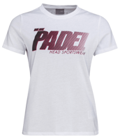 T-SHIRT A MANICA CORTA DA DONNA HEAD PADEL SPW BIANCA