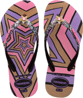 INFRADITO DA MARE JUNIOR HAVAIANAS KIDS SLIM GLITTER TRENDY BLACK 4146976 0090