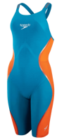 COSTUMONE DA DONNA SPEEDO LZR INTENT OPENBACK KNEESKIN BU/OR 68-11974 G608