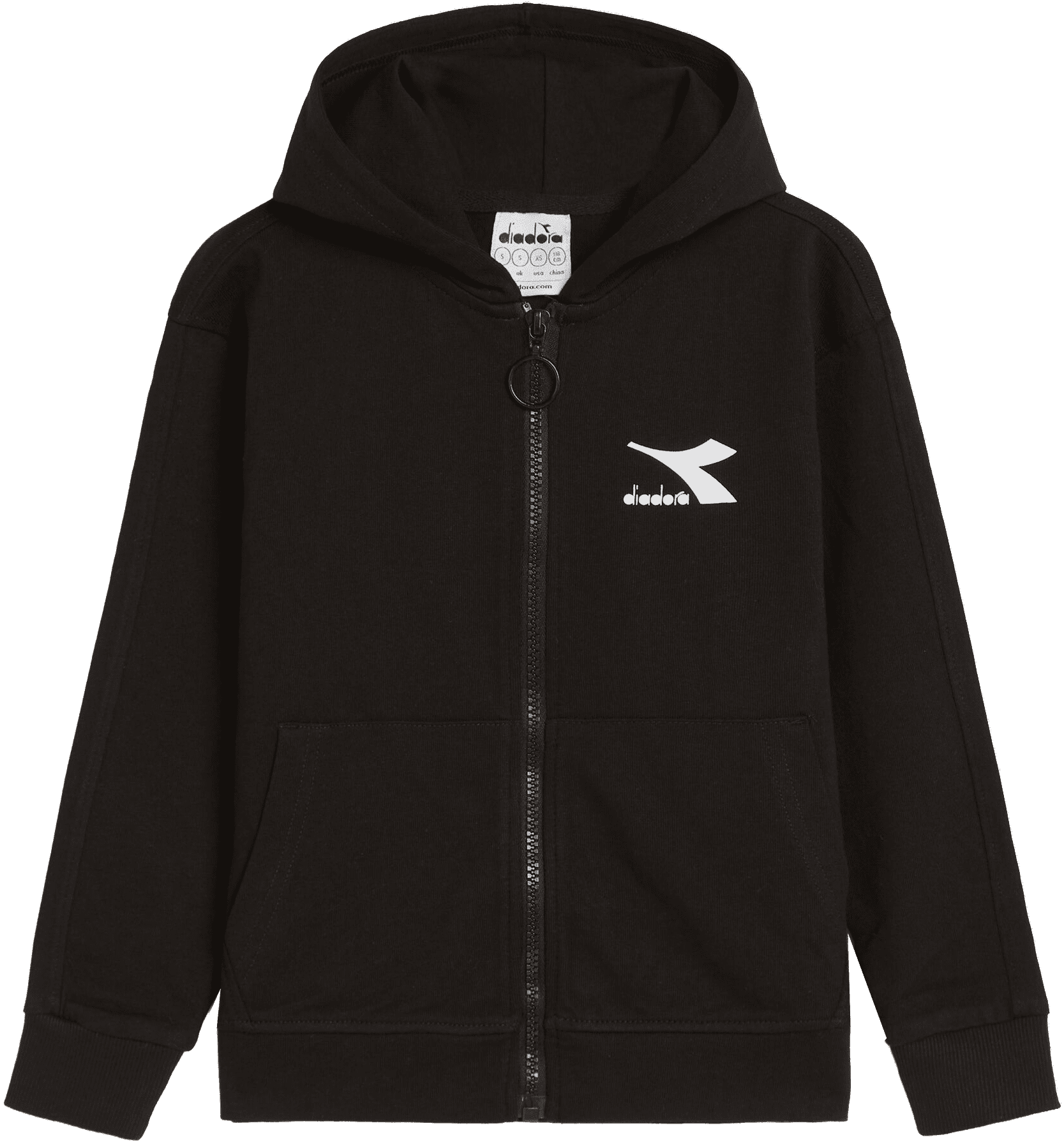 FELPA DIADORA JUNIOR FULL ZIP RAINBOW 102.178264 80013 NERA