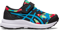 SCARPA DA RUNNING JUNIOR ASICS CONTEND 8 PS BLACK ISLAND BLUE 1014A293 003