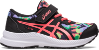 SCARPA DA RUNNING JUNIOR ASICS CONTEND 8 PS BLACK PAPAYA 1014A293 004