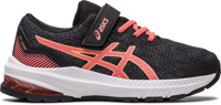 SCARPA DA RUNNING JUNIOR ASICS GT-1000 11 PS BLACK PAPAYA 1014A238 009