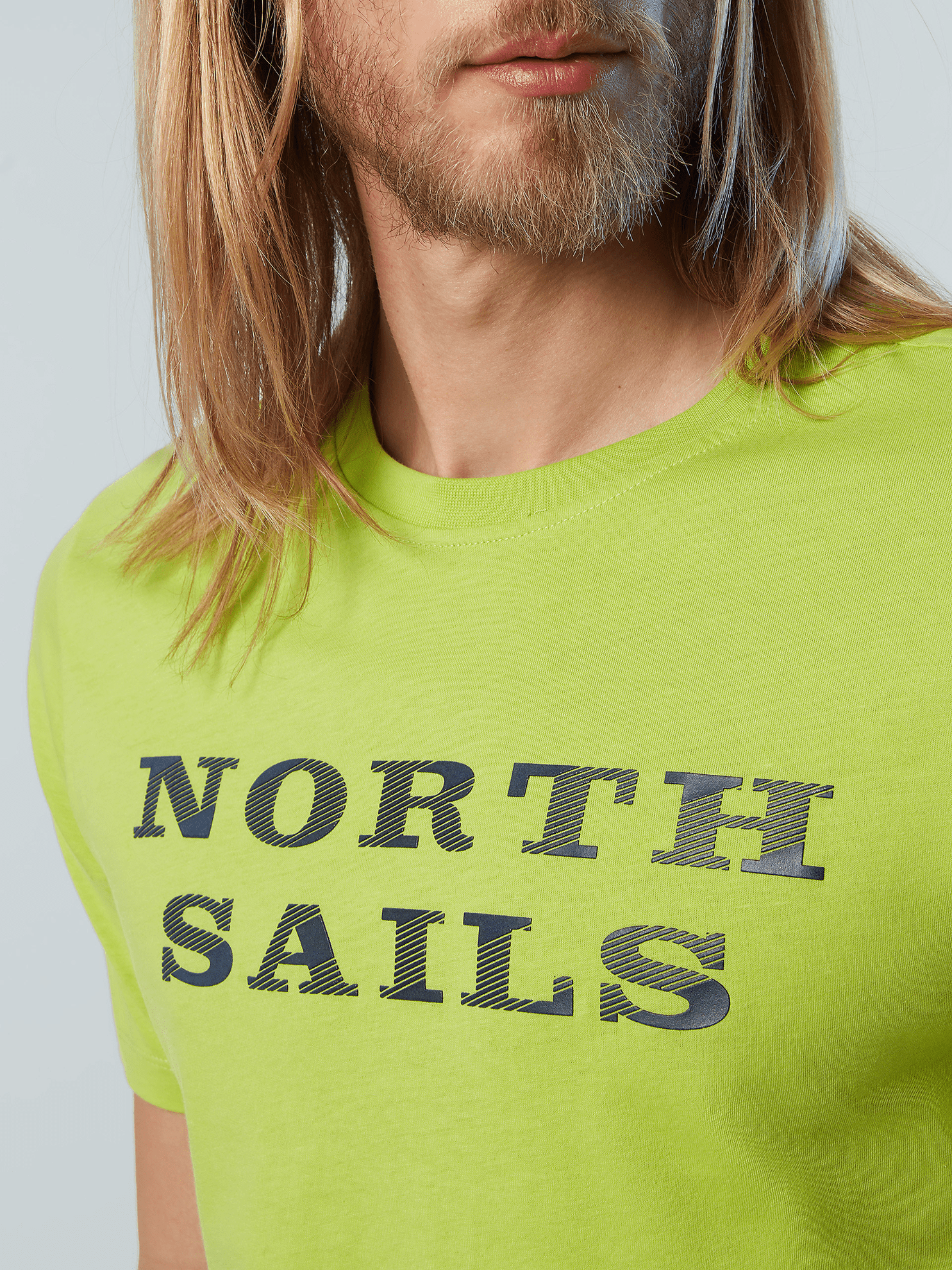T SHIRT A MANICA CORTA DA UOMO NORTH SAILS GRAPHIC LIME 692838 0469 Tecnica Sport