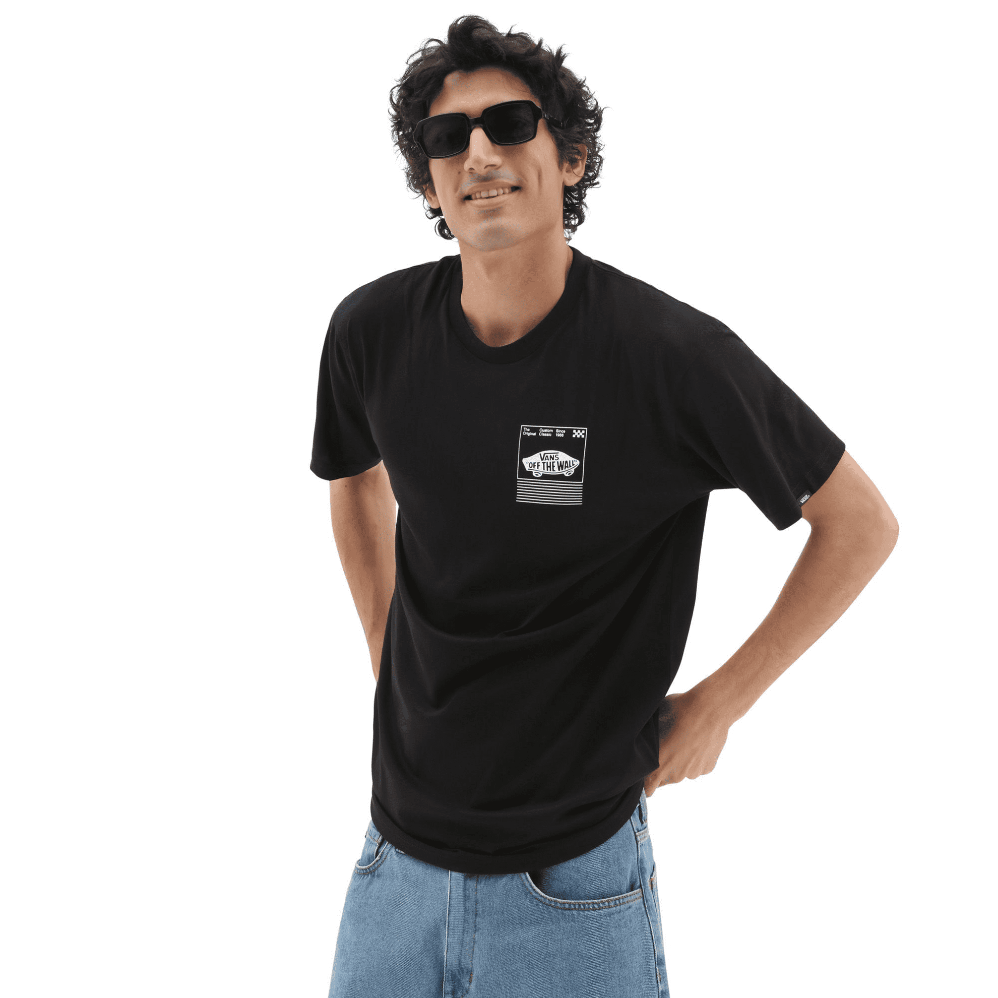 T SHIRT A MANICA CORTA DA UOMO VANS TRANSFIXED VN0006CV BLK Tecnica Sport