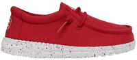 SCARPE JUNIOR HEYDUDE WALLY Y SLUB CANVAS RED 40044 610