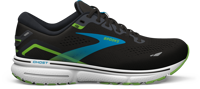 Picture of SCARPA DA RUNNING DA UOMO BROOKS GHOST 15 BLACK/HAWAIIAN OCEAN/GREEN 110393 1D006