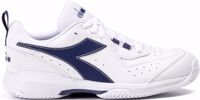 Immagine di SCARPA DA TENNIS DA DONNA DIADORA S. CHALLENGE 5 CLAY WHITE/BLUE PRIN - 101.179501 C4127