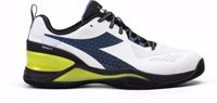 Immagine di SCARPA DA TENNIS DA UOMO DIADORA TORNEO 2 CLAY WHITE/DEJA VU BLUE/BLACK - 101.179504 D0620