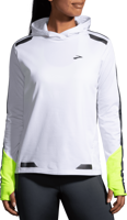 Immagine di FELPA DA RUNNING DA DONNA BROOKS RUN VISIBLE THERMAL HOODIE WHITE/ASPHALT 221559 134