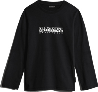 Picture of T-SHIRT A MANICA LUNGA JUNIOR NAPAPIJRI K S-BOX LS 1 BLACK  NP0A4GNI 041