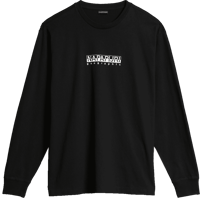 Immagine di T-SHIRT A MANICA LUNGA DA UOMO NAPAPIJRI S-BOX LS 3 BLACK  NP0A4GK7 041