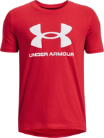 Immagine di T-SHIRT A MANICA CORTA JUNIOR UNDER ARMOUR SPORTSTYLE LOGO RED 1363282 0600