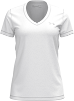Immagine di T-SHIRT A MANICA CORTA DA DONNA UNDER ARMOUR TECH SSV SOLID WHT/MSV 1255839 0100 