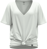 Picture of T-SHIRT A MANICA CORTA DA DONNA UNDER ARMOUR PROJECT ROCK COMPLETER DEEP V T WHITE CLAY 1380234 0114