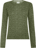 Picture of MAGLIONE DA DONNA SUN68 ROUND NECK PRINTED VERDE SCURO K43228 37