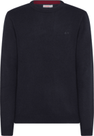 Picture of MAGLIONE DA UOMO SUN68 ROUND SOLID COLOR NAVY BLUE K43134 07