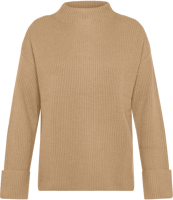 Picture of MAGLIONE DA DONNA SUN68 TURTLE NECK MACRO RIB BEIGE K43245 16