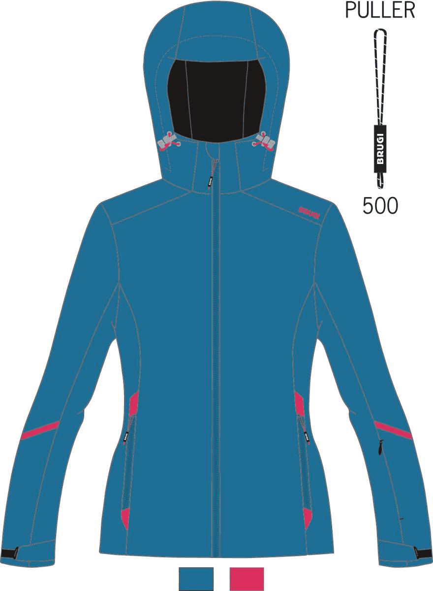 GIACCA DA SCI DA DONNA BRUGI VERDE AF2S LSQ Tecnica Sport