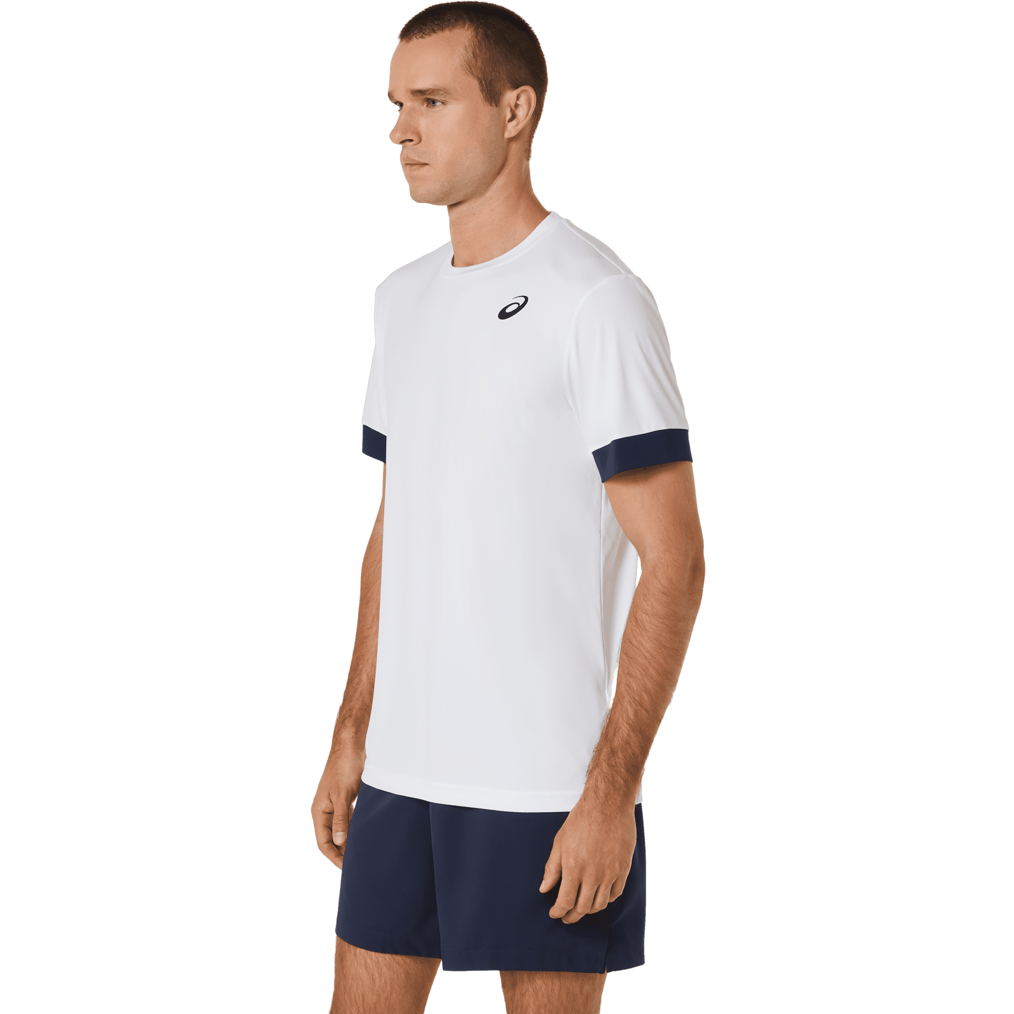 T SHIRT A MANICA CORTA DA TENNIS DA UOMO ASICS COURT 2041A255 102 Tecnica Sport