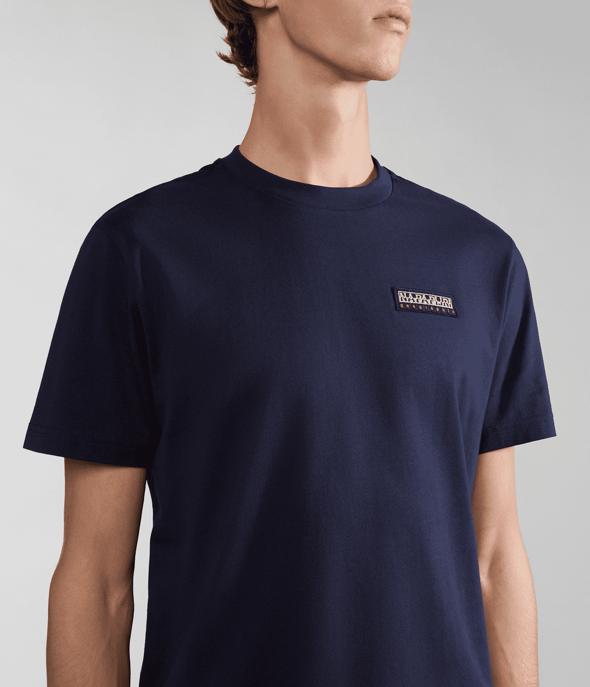 T-SHIRT A MANICA CORTA DA UOMO NAPAPIJRI S-IAATO BLU MARINE