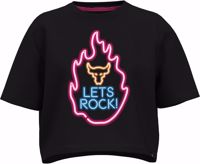 Picture of T-SHIRT A MANICA CORTA JUNIOR UNDER ARMOUR PJT RCK GIRLS CAMPUS CROP T BLACK 1384074 001