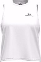 Picture of CANOTTA DA DONNA UNDER ARMOUR RUSH ENERGY CROP WHITE 1383654 100