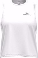 Immagine di CANOTTA DA DONNA UNDER ARMOUR RUSH ENERGY CROP WHITE 1383654 100