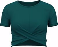 Picture of T-SHIRT A MANICA CORTA DA DONNA UNDER ARMOUR MOTION CROSSOVER CROP HYDRO TEAL 1383647 449