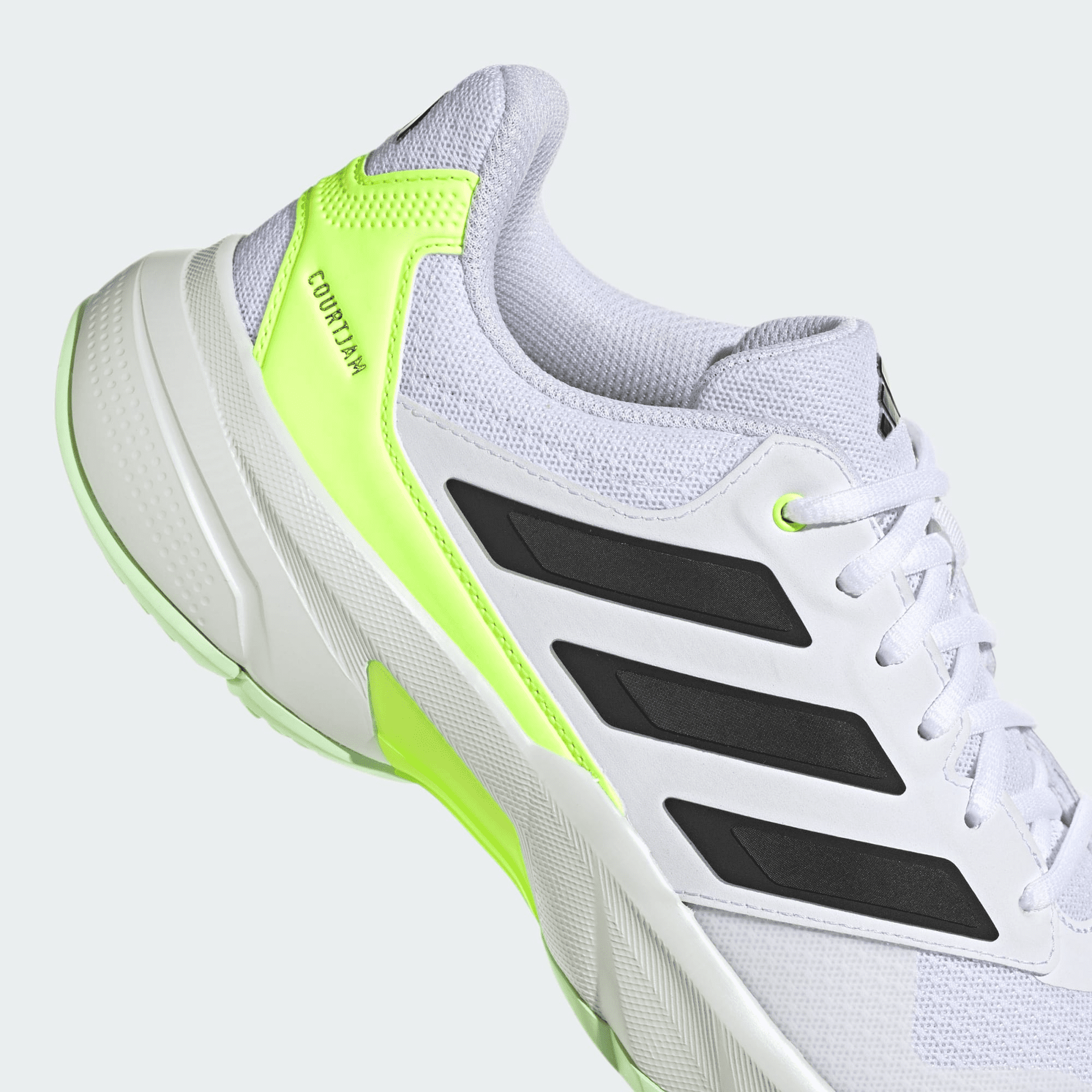 SCARPA DA TENNIS DA UOMO ADIDAS COURTJAM CONTROL 3 M WHITE BLACK LEMON IF0459 Tecnica Sport