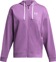 Immagine di FELPA DA DONNA UNDER ARMOUR RIVAL TERRY OS FZ HOODED PROVENCE PURPLE 1386043 560