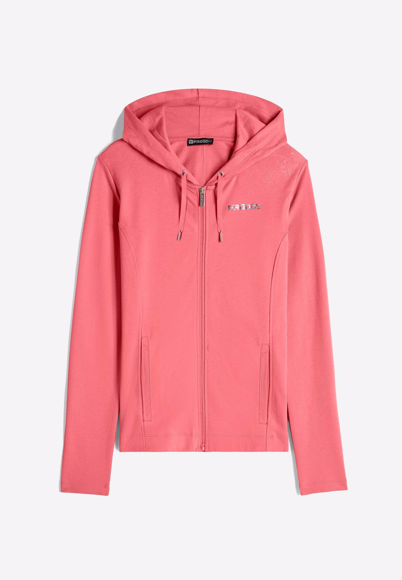 FELPA DA DONNA FREDDY CON CAPPUCCIO E ZIP S4WCRS1 R24 Tecnica Sport