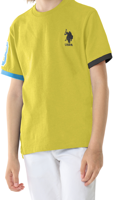 Picture of T-SHIRT A MANICA CORTA JUNIOR US POLO PALM 49351 CAAD 67369 314