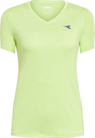 Immagine di T-SHIRT A MANICA CORTA DA TENNIS DA DONNA DIADORA TENNIS SHADOW LIME 102.180774 70329
