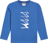 Picture of T-SHIRT A MANICA LUNGA JUNIOR DIADORA LOGO BLUE BYZANTINE 102.181439 60025